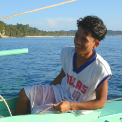 poncho cape red sun protection sail boat boracay